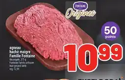 Metro AGNEAU HACHÉ MAIGRE FAMILLE FONTAINE | FONTAINE FAMILY UNFROZEN LEAN GROUND LAMB offer