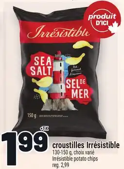 Metro CROUSTILLES IRRÉSISTIBLE | CROUSTILLES POTATO CHIPS offer