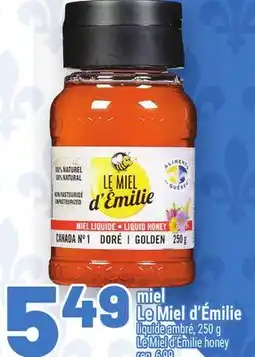 Metro MIEL LE MIEL D'ÉMILIE | LE MIEL D'ÉMILIE HONEY offer