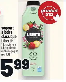 Metro YOGOURT À BOIRE CLASSIQUE LIBERTÉ | LIBERTÉ CLASSIC DRINKABLE YOGURT offer