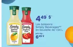 Metro LES BOISSONS SIMPLY BEVERAGES EN BOUTEILLE DE 1.54 L offer