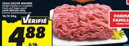 IGA LEAN MINCED VEAL offer