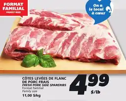 IGA FRESH PORK SIDE SPARERIBS offer