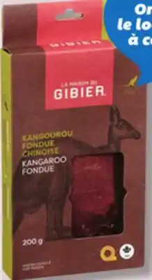 IGA FROZEN GAME MEAT FOR CHINESE FONDUE offer