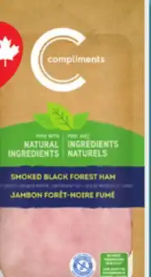 IGA COMPLIMENTS INGRÉDIENTS NATURELS SLICED CHICKEN BREAST OR HAM offer