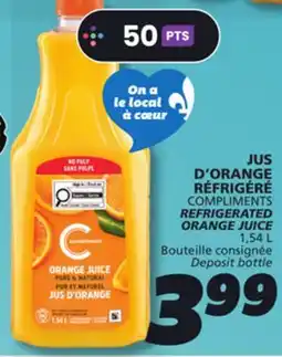 IGA COMPLIMENTS REFRIGERATED ORANGE JUICE offer