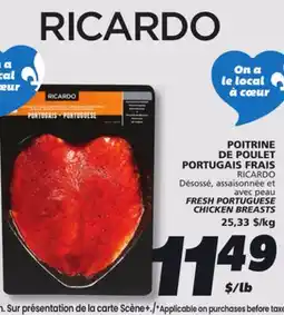 IGA RICARDO FRESH PORTUGUESE CHICKEN BREASTS offer