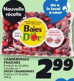 IGA FRESH CRANBERRIES offer