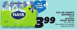 IGA NAYA NATURAL SPRING WATER offer