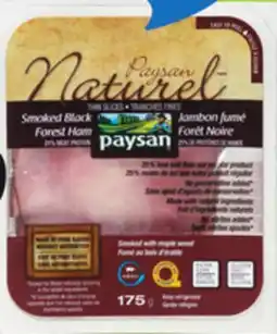 IGA PAYSAN NATUREL ORGANIC SHAVED OR SMOKED OR WHITE HAM offer
