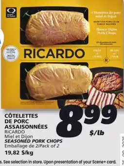 IGA RICARDO SEASONED PORK CHOPS offer