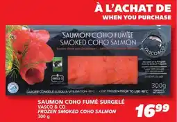 IGA VASCO & CO FROZEN SMOKED COHO SALMON offer