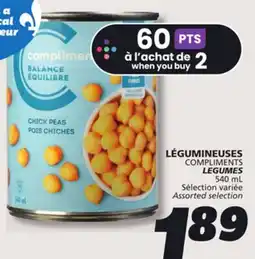 IGA COMPLIMENTS LEGUMES offer