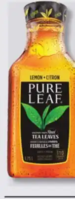 IGA PURE LEAF REFRIGERATED FRUIT DRINK, LEMONADE OR REFRIGERATED ICED TEA offer