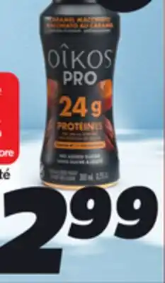 IGA OIKOS PRO DRINKABLE YOGURT offer
