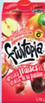 IGA FRUITOPIA REFRIGERATED FRUIT DRINK offer