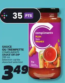 IGA COMPLIMENTS SAUCE OR DIP offer