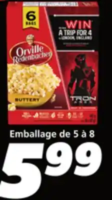 IGA ORVILLE REDENBACHER MICROWAVE POPPING CORN offer