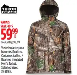 Canadian Tire Yukon Gear Realtree Insulated Men's Jacket offer
