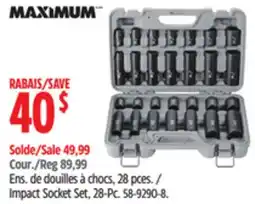 Canadian Tire Maximum Impact Socket Set offer