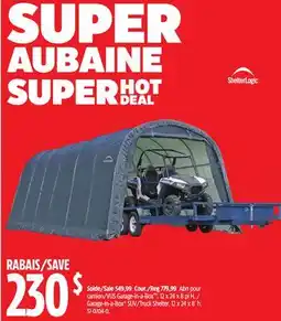 Canadian Tire ShelterLogic Garage-in-a-Box SUV/Truck Shelter, 12 x 24 x 8´ h offer