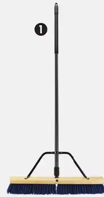 Canadian Tire Mastercraft 24˝ Multi Surface Push Broom with Brace offer