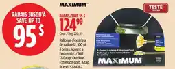 Canadian Tire MAXIMUM 100´ 12-Gauge Outdoor Extension Cord offer