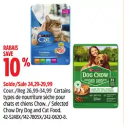 Canadian Tire Selected Chow Dry Dog and Cat Food offer