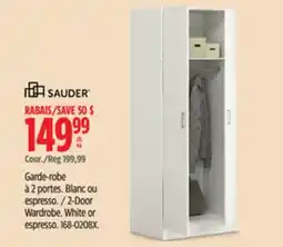 Canadian Tire Sauder 2-Door Wardrobe offer