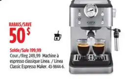 Canadian Tire Linea Classic Espresso Maker offer