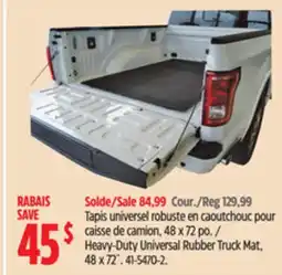 Canadian Tire Heavy-Duty Universal Rubber Truck Mat offer