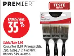 Canadian Tire 2˝ Flat Paint Brushes, 3-Pk offer