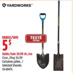 Canadian Tire Yardworks Selected Shovels offer