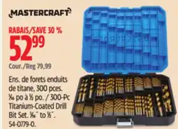 Canadian Tire Mastercraft Titanium-Coated Drill Bit Set offer