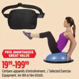 Canadian Tire Selected Exercise Equipment offer