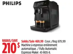Canadian Tire Phillips Fully Automatic Espresso Maker offer