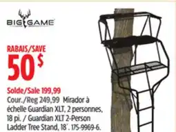 Canadian Tire Big Game Guardian XLT 2-Person Ladder Tree Stand offer