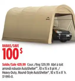 Canadian Tire Heavy-Duty, Round-Style AutoShelter , 10 x 15 x 8´ h offer