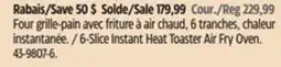 Canadian Tire 6-Slice Instant Heat Toaster Air Fry Oven offer