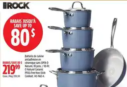 Canadian Tire Heritage The Rock 10-Pc O Naturel Ceramic PFAS-Free Non-Stick Cookset offer