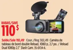 Canadian Tire Reload Dual 1080p 2.7˝ Dash Cam offer