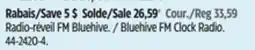 Canadian Tire Bluehive FM Clock Radio offer