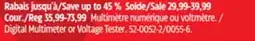 Canadian Tire Mastercraft Digital Multimeter or Voltage Tester offer