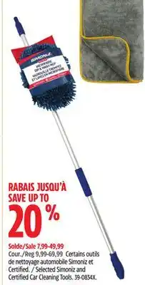 Canadian Tire Selected Simoniz and Certified Car Cleaning Tools offer