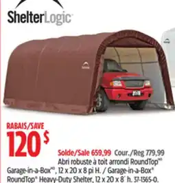 Canadian Tire ShelterLogic Garage-in-a-Box RoundTop Heavy-Duty Shelter offer