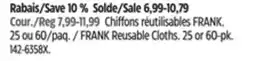 Canadian Tire FRANK Reusable Cloths offer