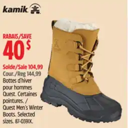 Canadian Tire Kamik Quest Men's Winter Boots offer