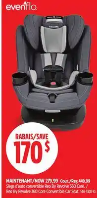 Canadian Tire Reo By Revolve 360 Core Convertible Car Seat offer