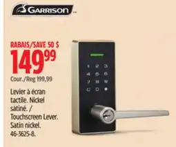 Canadian Tire Garrison Touchscreen Lever offer