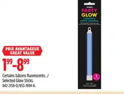 Canadian Tire Selected Glow Sticks offer